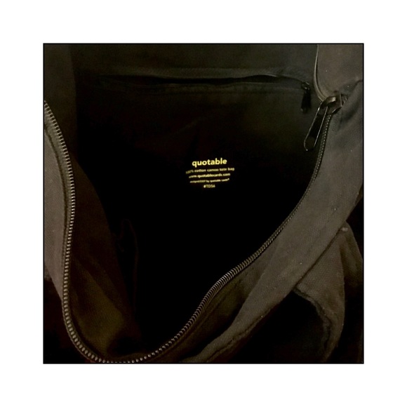 Canvas Double Strap Tote with Message "Change” quote by Gandhi - Picture 5 of 6